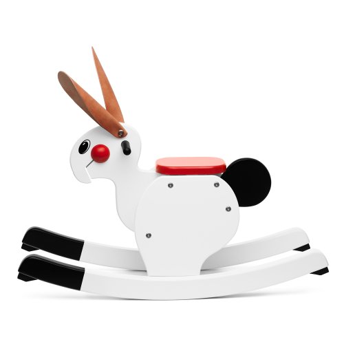 Lapin à bascule blanc